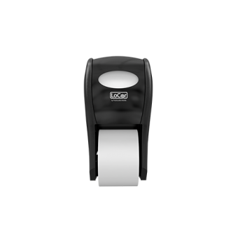 LoCor Compact Top-Down Toilet Paper Dispenser Black