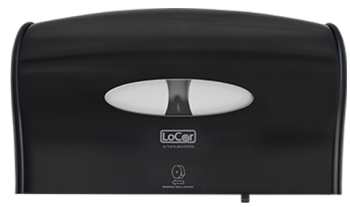 LoCor Jumbo Twin Toilet Paper Dispenser Black