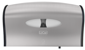 LoCor Jumbo Twin Toilet Paper Dispenser Stainless Steel