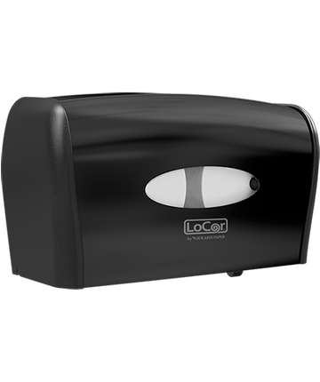 LoCor Compact Toilet Paper Dispenser Black